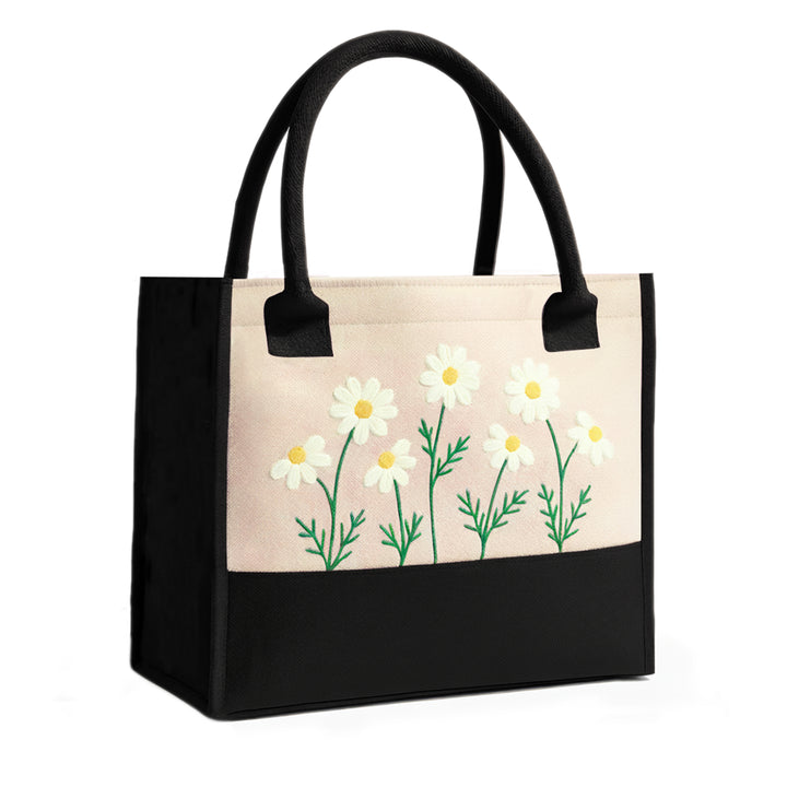 Off-White Floral Tote Bag