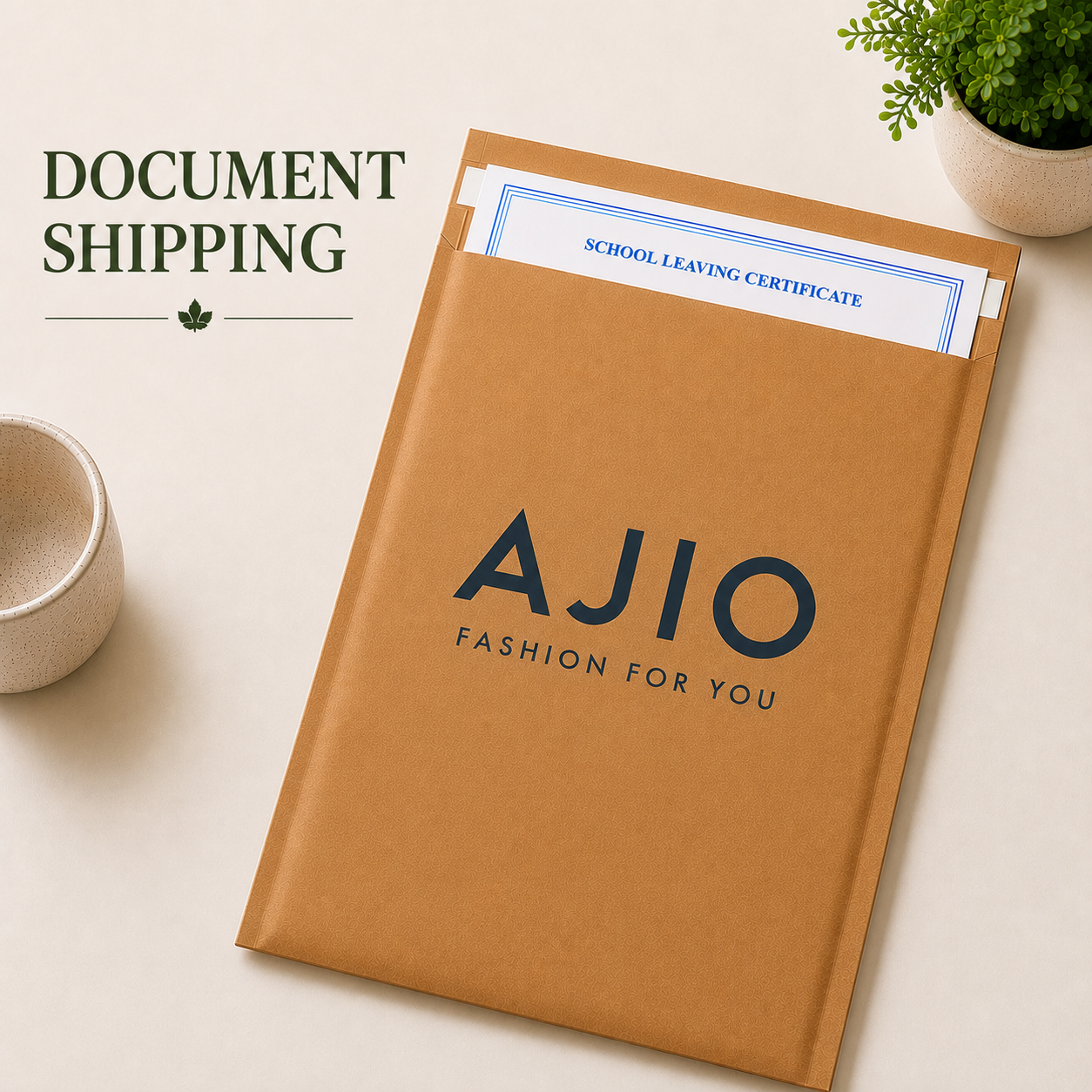 Custom 13×15 Kraft Paper Bubble Mailer Bag | 120 GSM