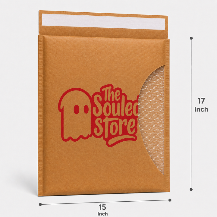 Custom 15×17 Kraft Paper Bubble Mailer Bag | 120 GSM