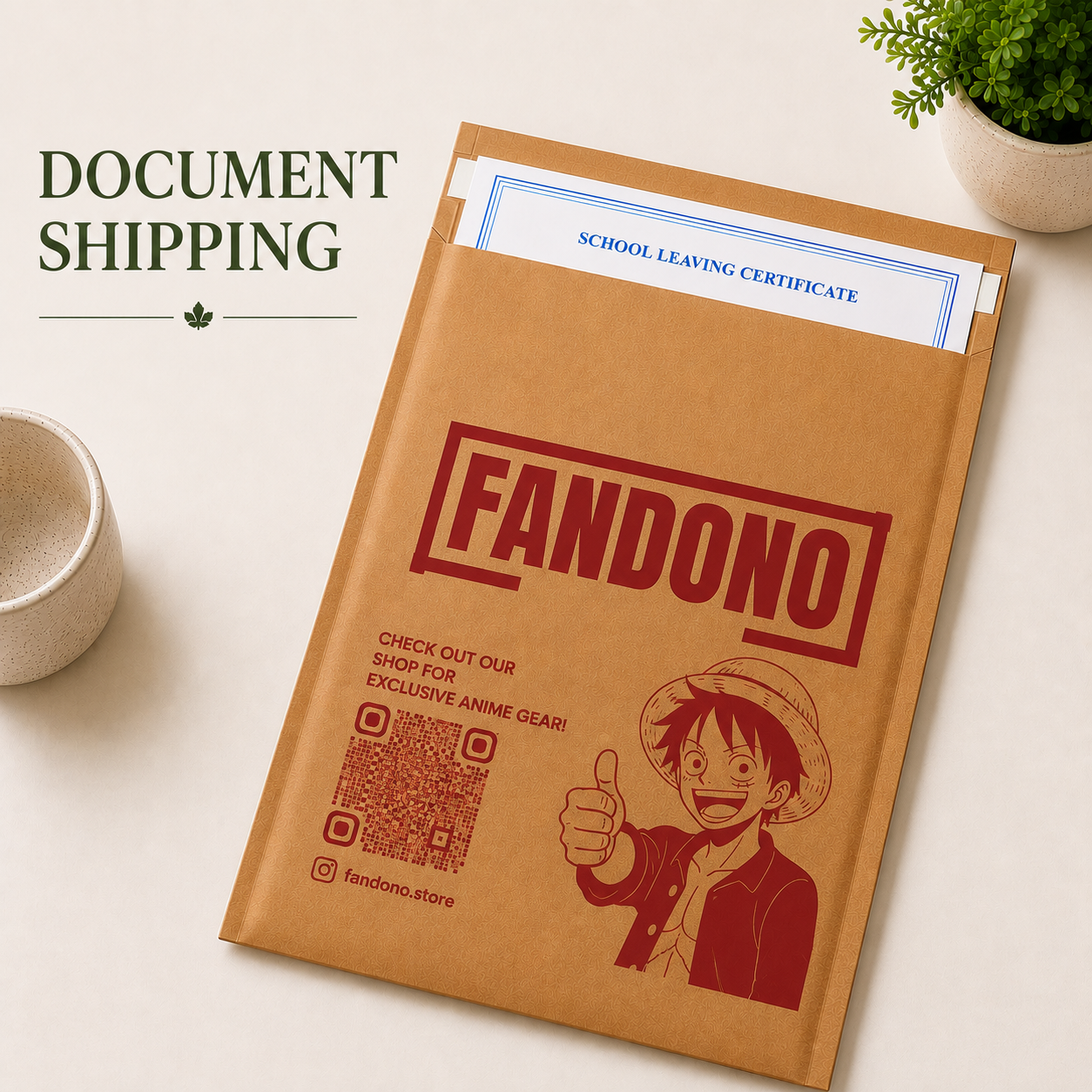 Custom 16×19 Kraft Paper Bubble Mailer Bag | 120 GSM