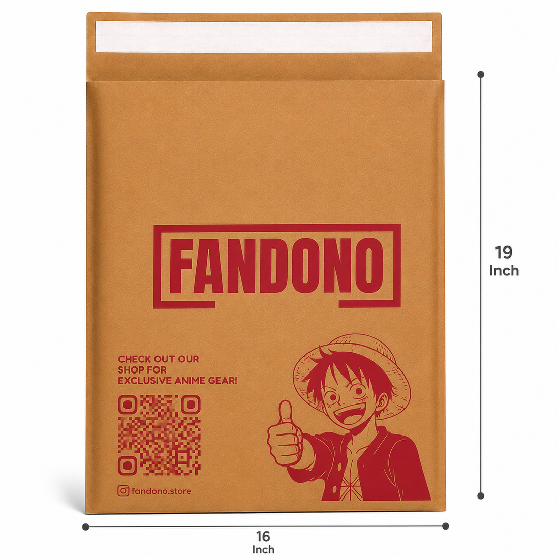 Custom 16x19 Kraft Paper Mailer Bag | 120 GSM