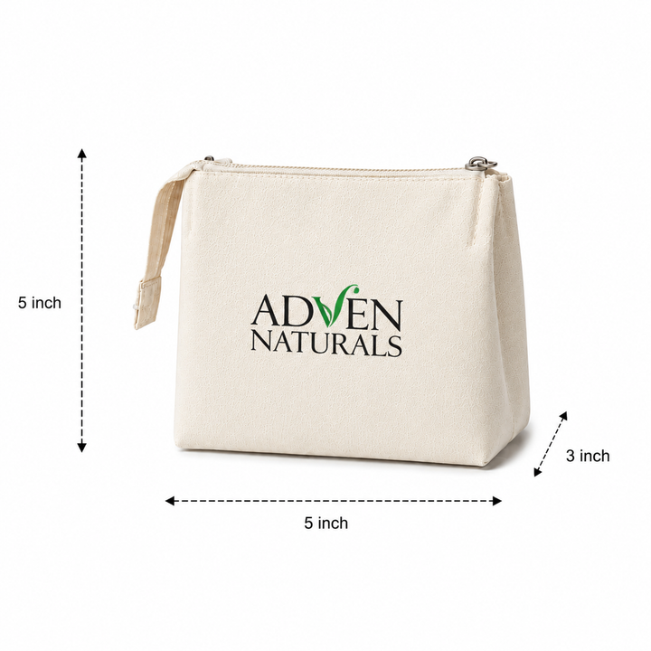 Custom 5x5x3 Canvas Zipper Pouch