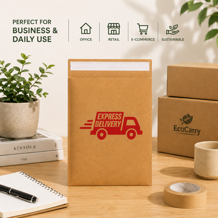 Custom 6×7 Kraft Paper Bubble Mailer Bag | 110 GSM