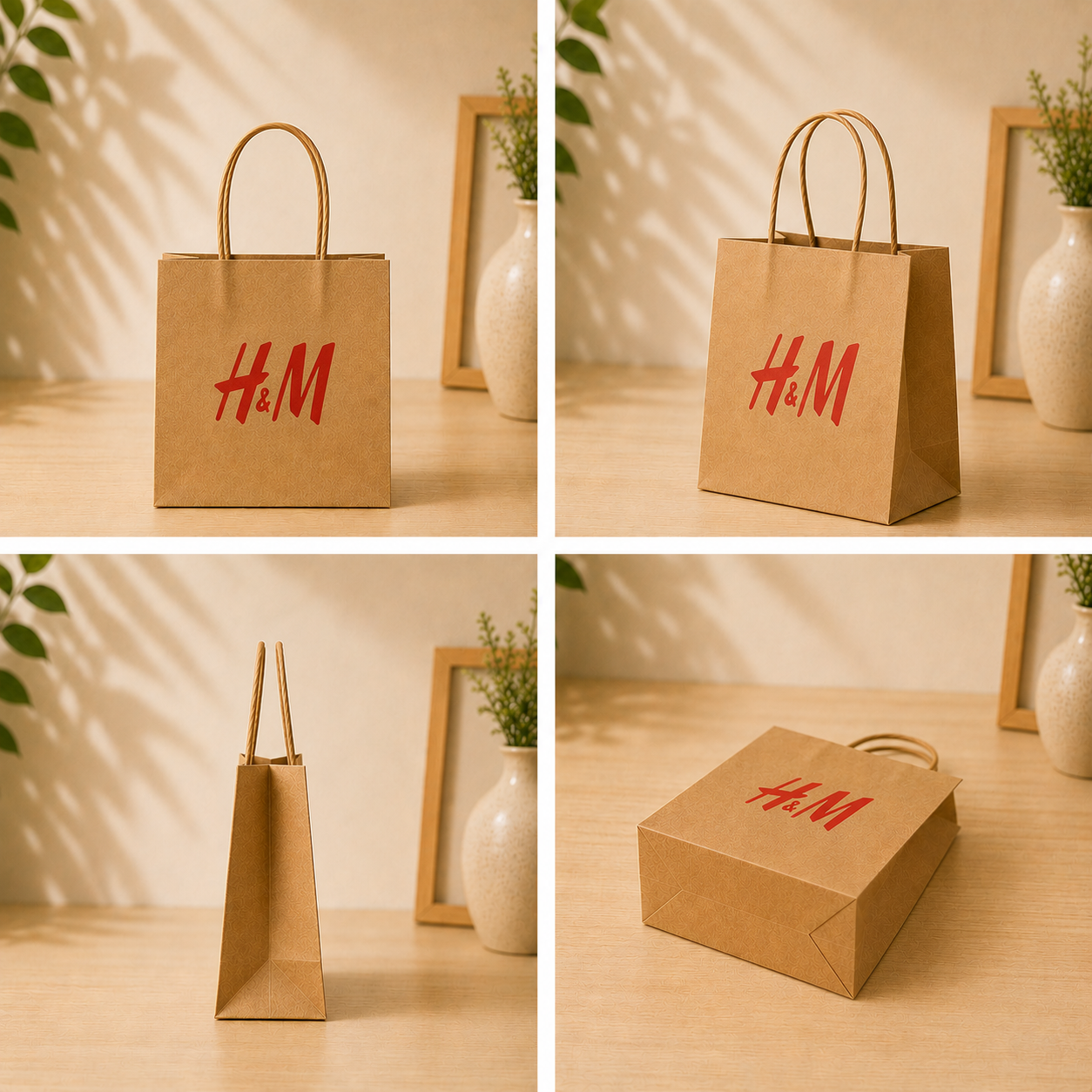 Custom 7.5x7.5x5 Kraft Paper Bag | 110 GSM