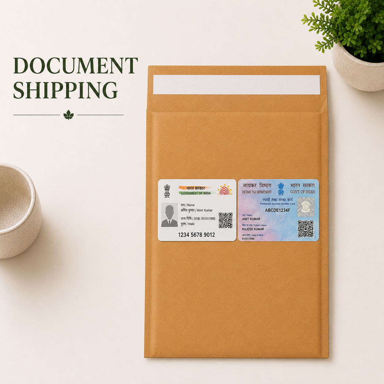Custom 7×8 Kraft Paper Bubble Mailer Bag | 110 GSM