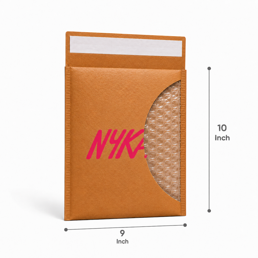 Custom 9×10 Kraft Paper Bubble Mailer Bag | 110 GSM