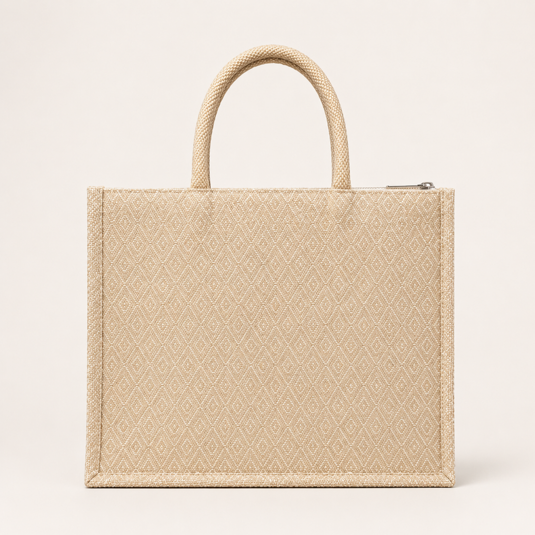 Diamond Hamper Bag with Canvas Pocket