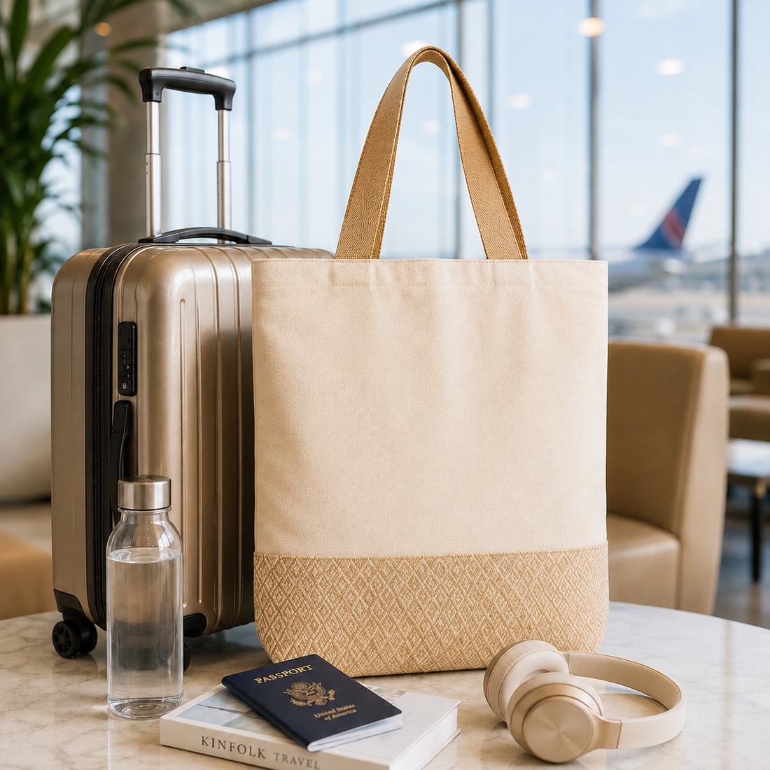 Custom 13×15 Diamond Jacquard Cotton Canvas Jute Tote Bag | 330 GSM