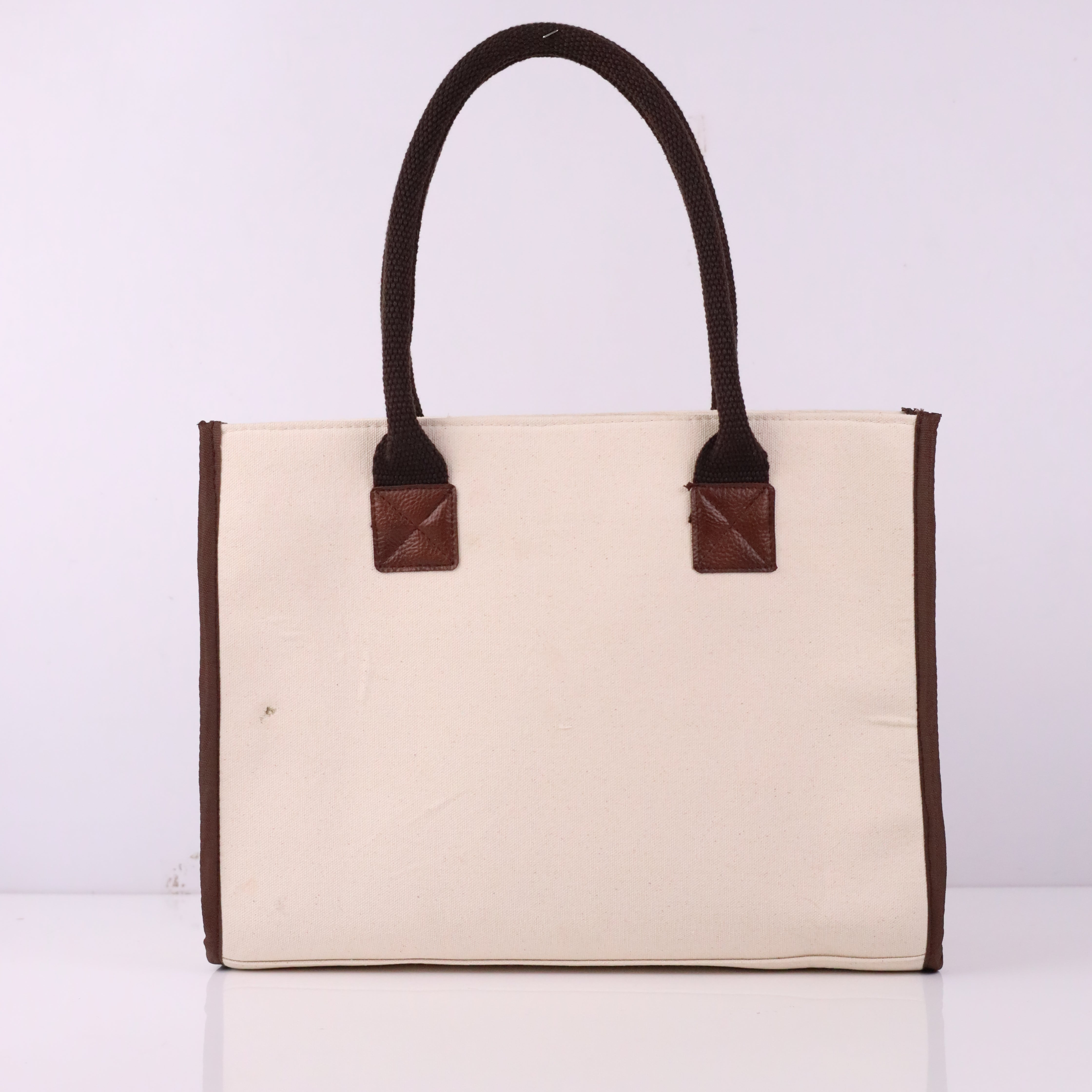 Embroidered Box Tote Bag