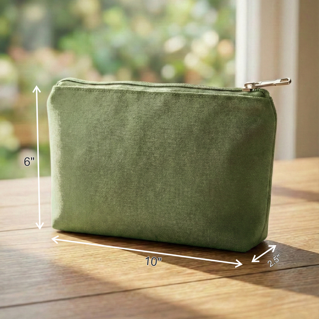 Travel Cotton Zipper Pouch