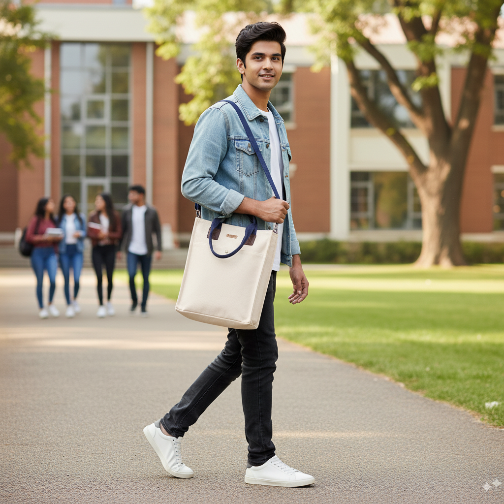 Office Bag for Men and Women - Beige