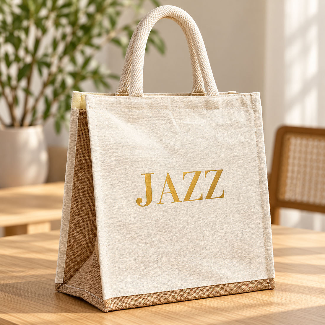 12x13.5x6.5 Natural Insulated Canvas Cooler Bag | 310 GSM