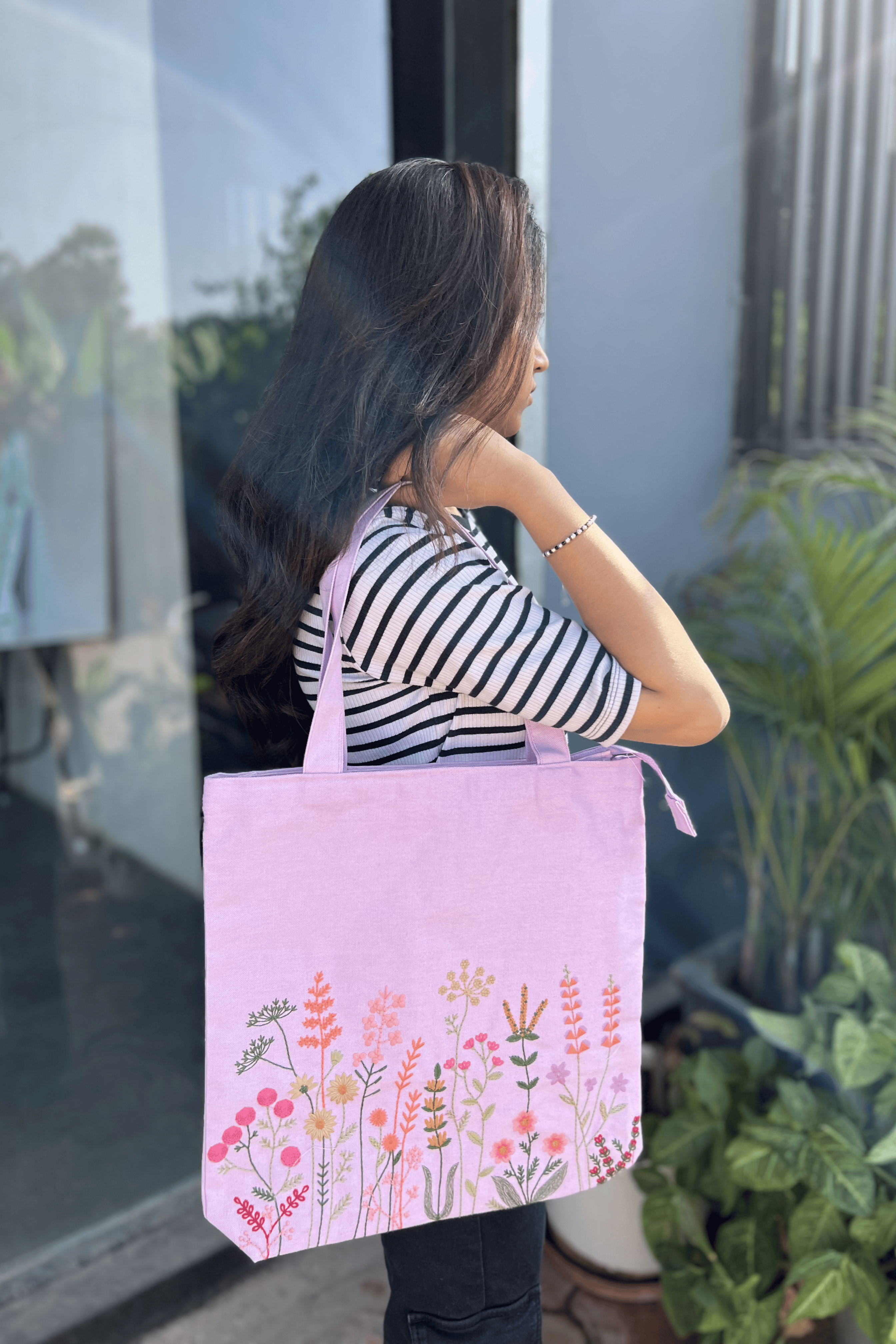Purple Lavender Fields Tote Bag