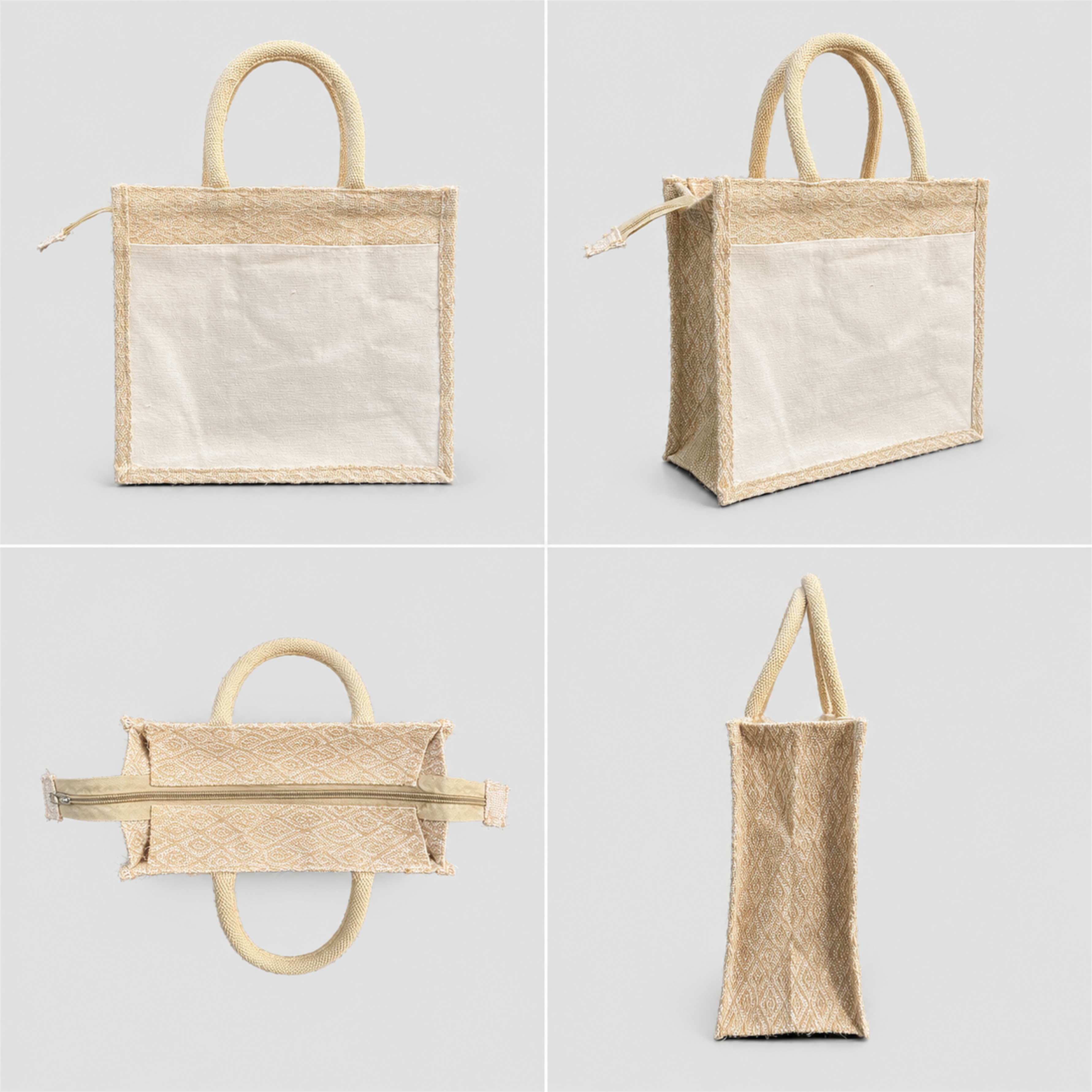 Kaju Katli Hamper Bag with Double-Sided Pockets