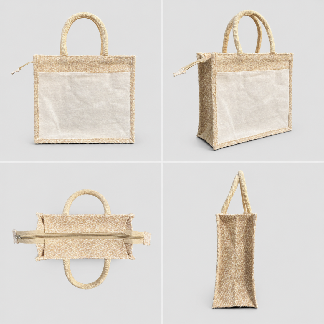 Kaju Katli Hamper Bag with Double-Sided Pockets