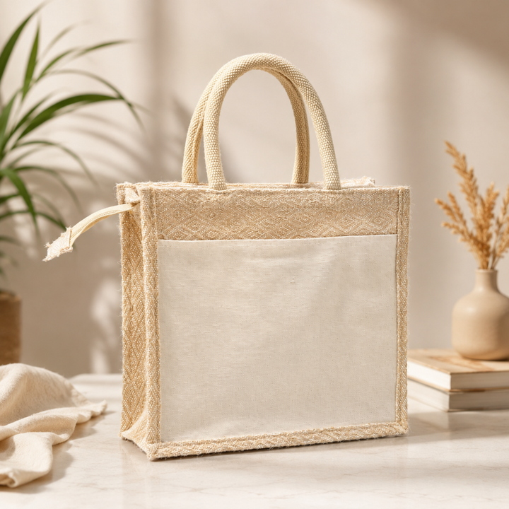Kaju Katli Hamper Bag with Double-Sided Pockets