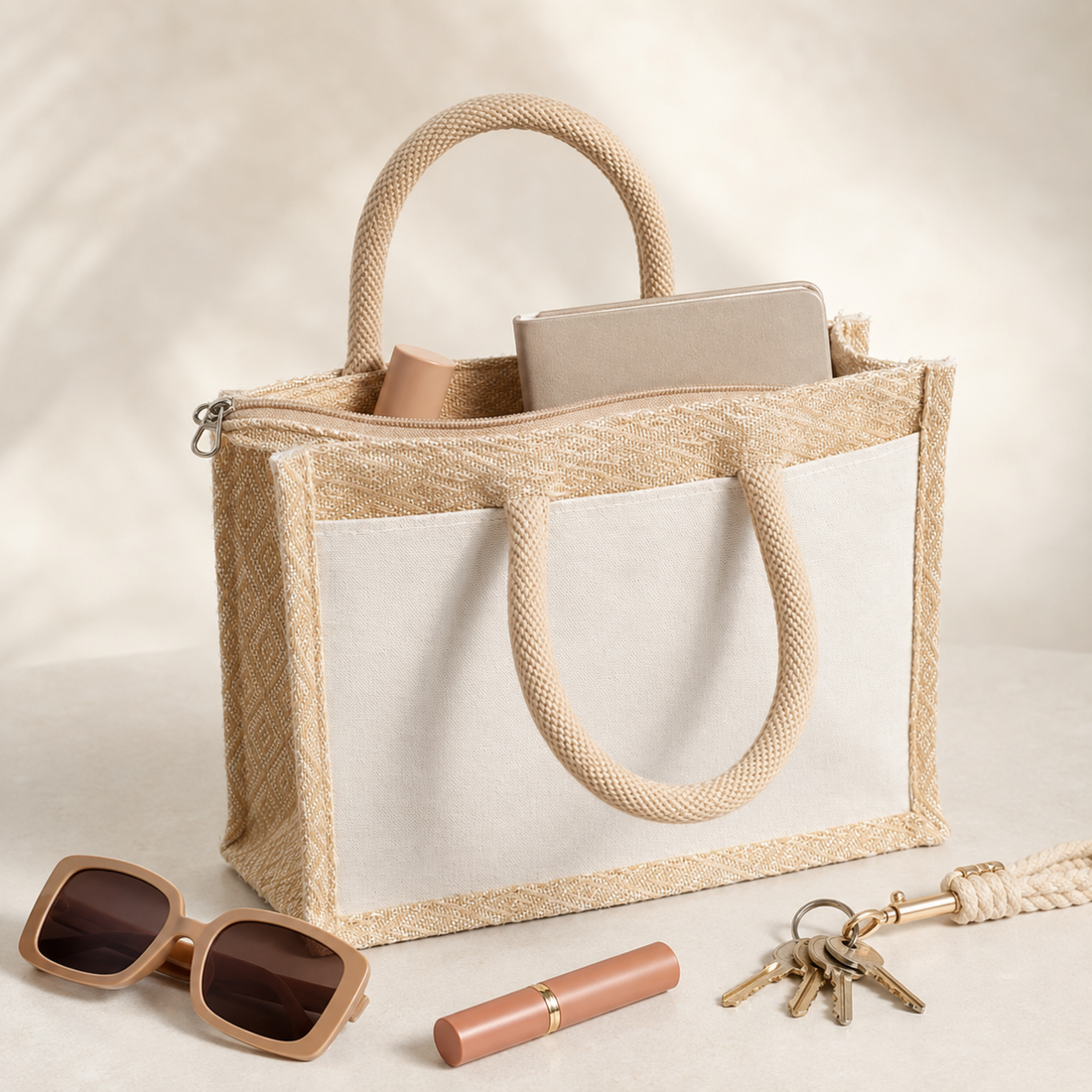 Kaju Katli Hamper Bag with Front Pocket