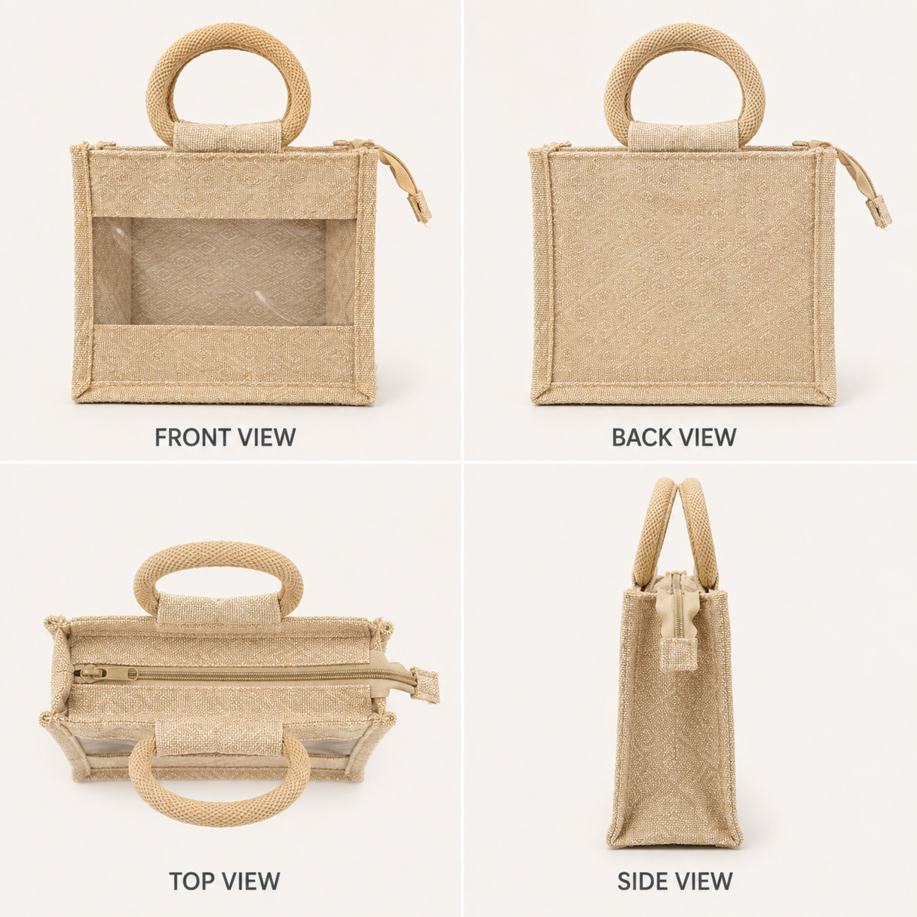 Kajukatli Jute Bag with Window