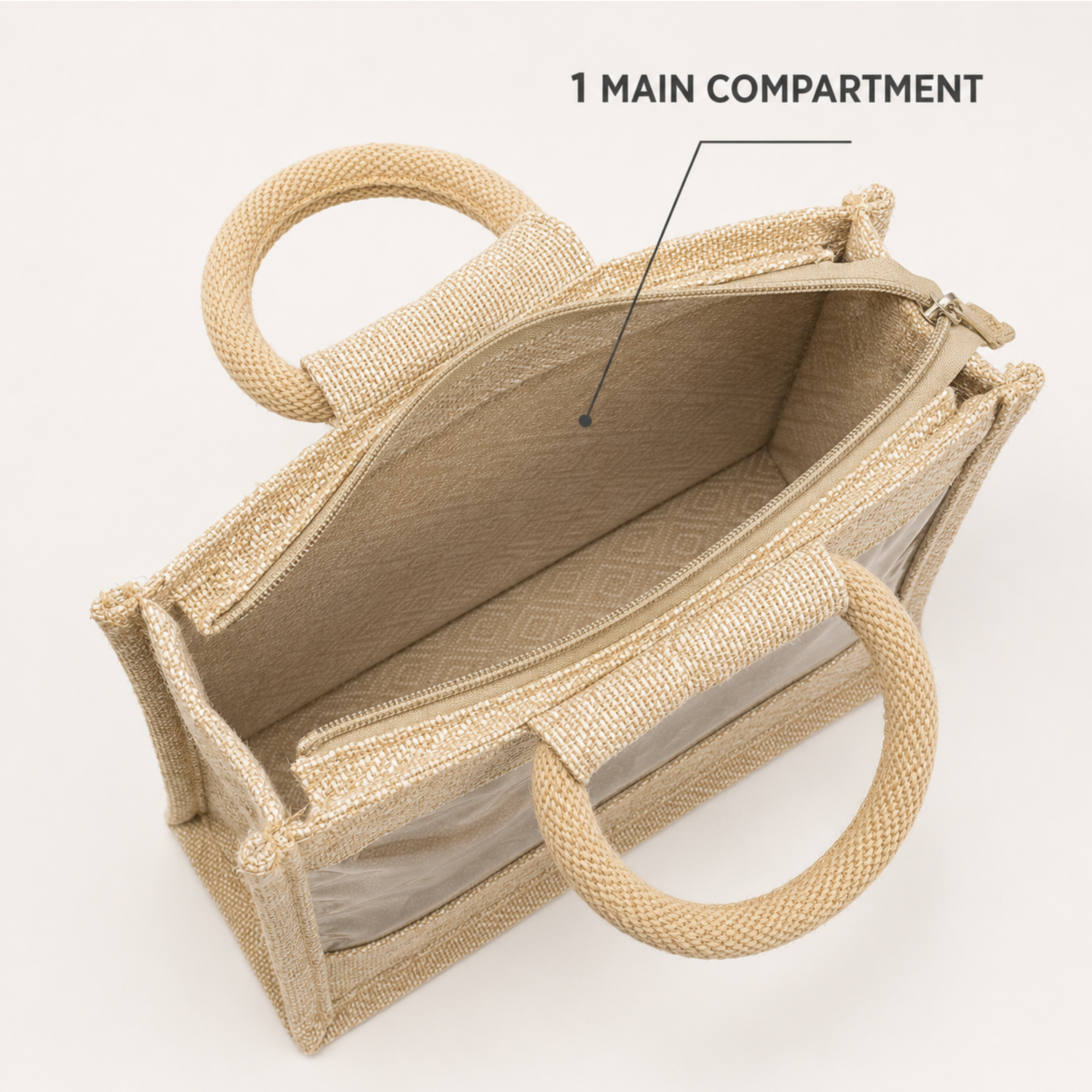 Kajukatli Jute Bag with Window