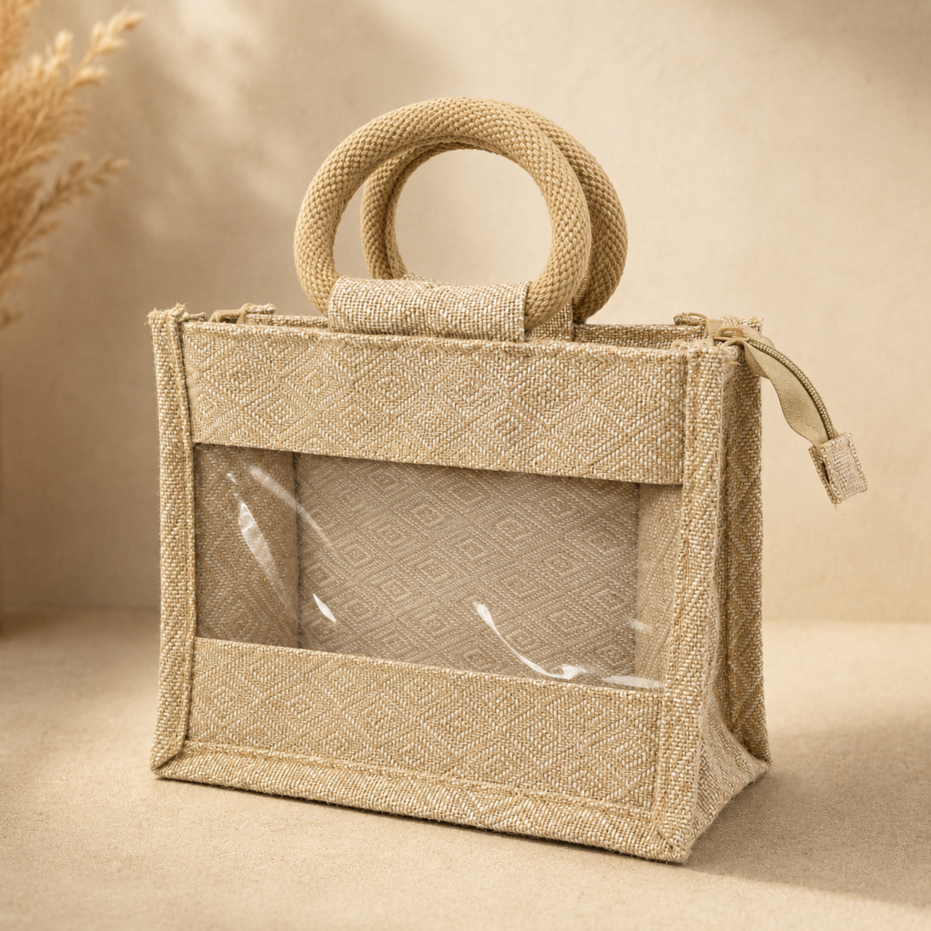 Kajukatli Jute Bag with Window