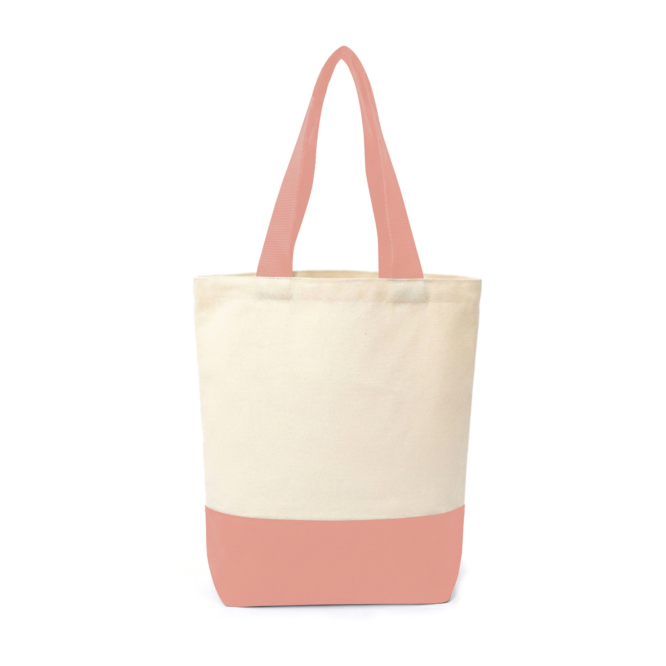 Light Pink & Beige Tote Bag | 330 GSM
