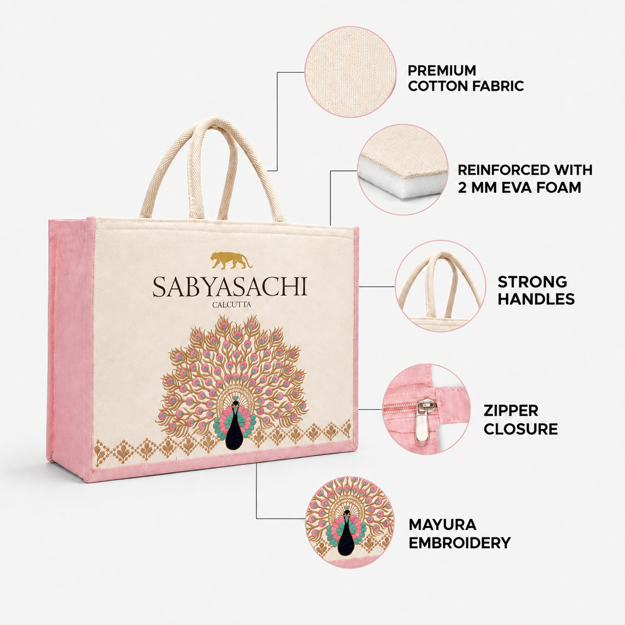 Mayura Embroidered Hamper Bag