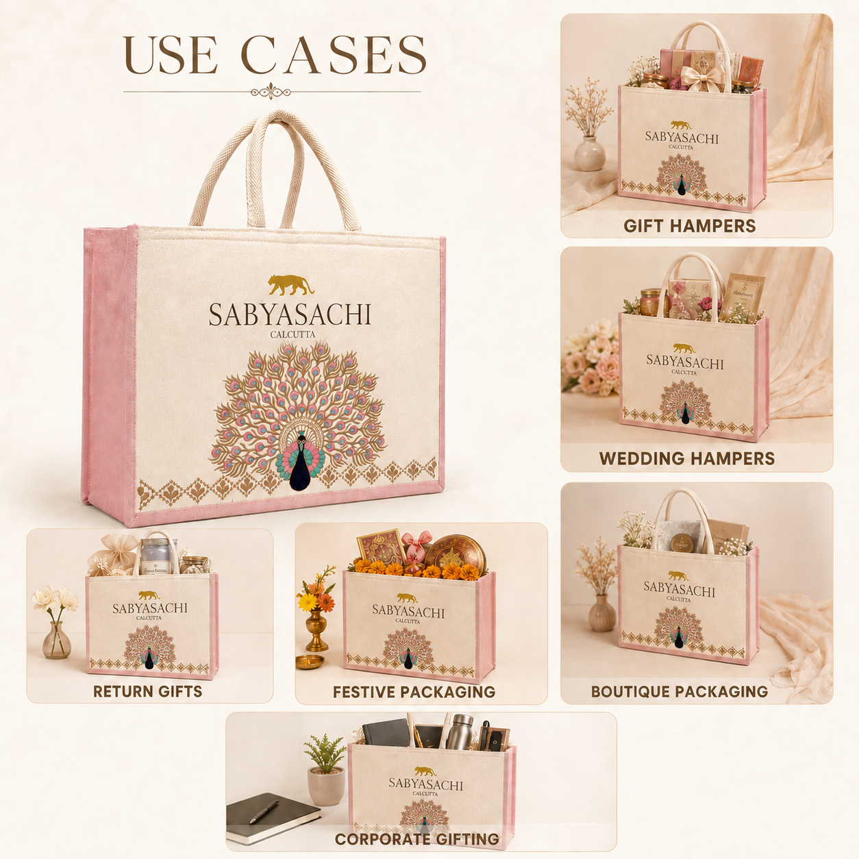 Mayura Embroidered Hamper Bag