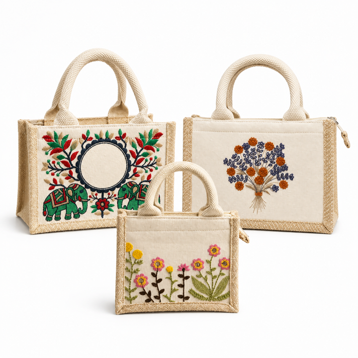 Mini Embroidered Hamper Bag Sample Kit