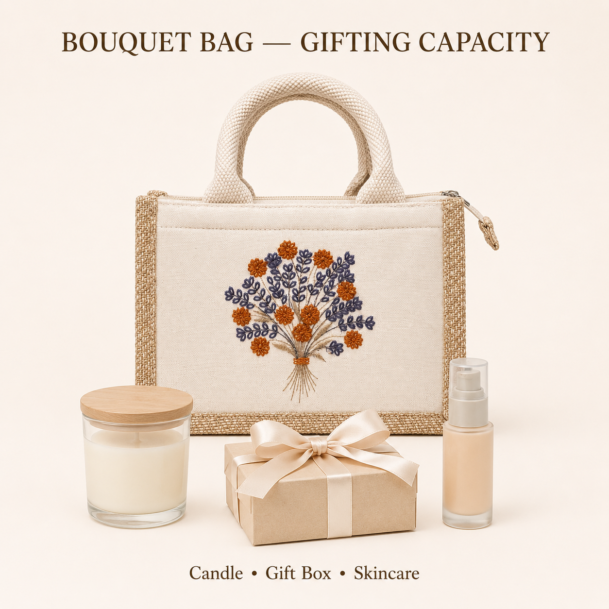 Mini Embroidered Hamper Bag Sample Kit