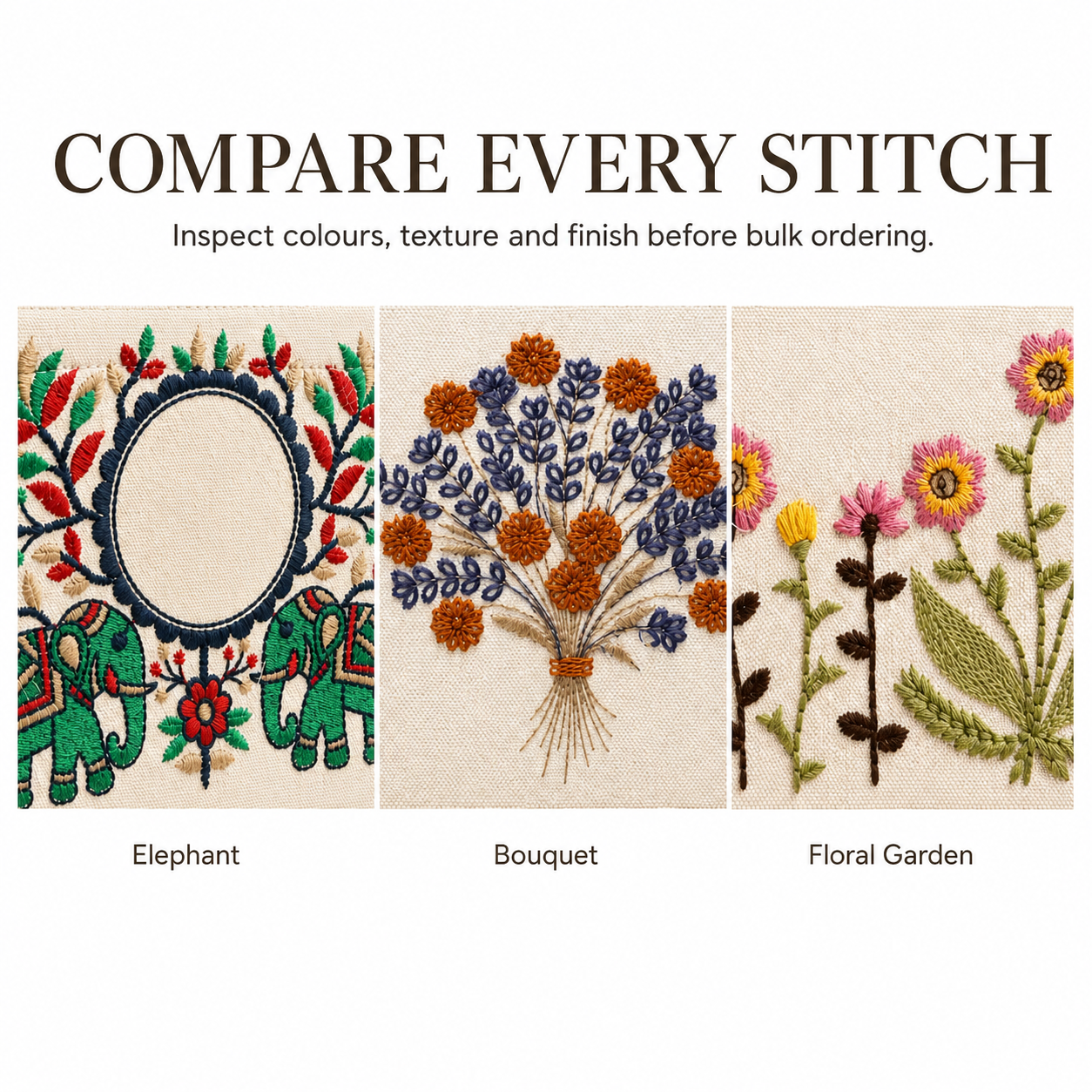 Mini Embroidered Hamper Bag Sample Kit