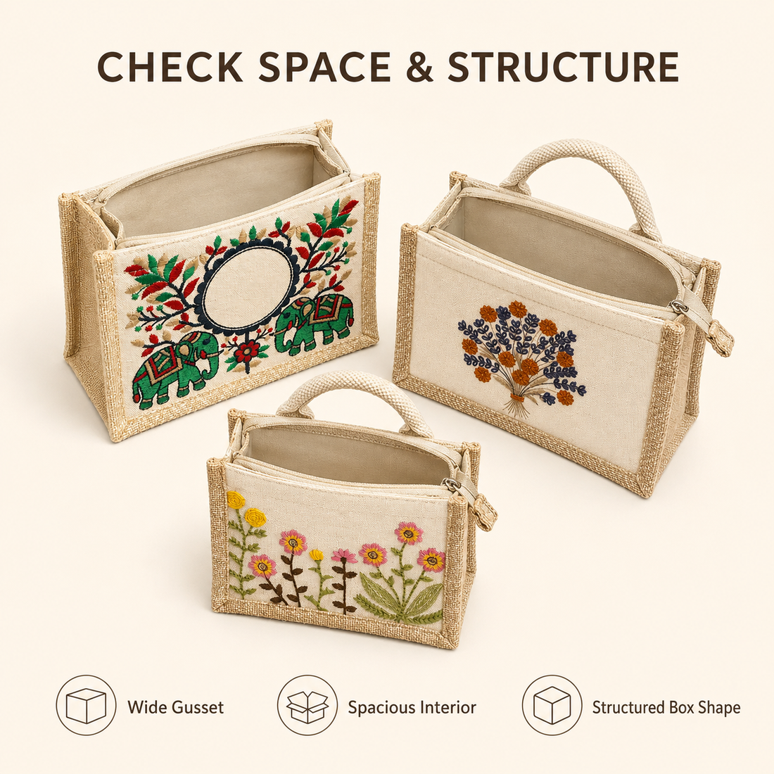 Mini Embroidered Hamper Bag Sample Kit