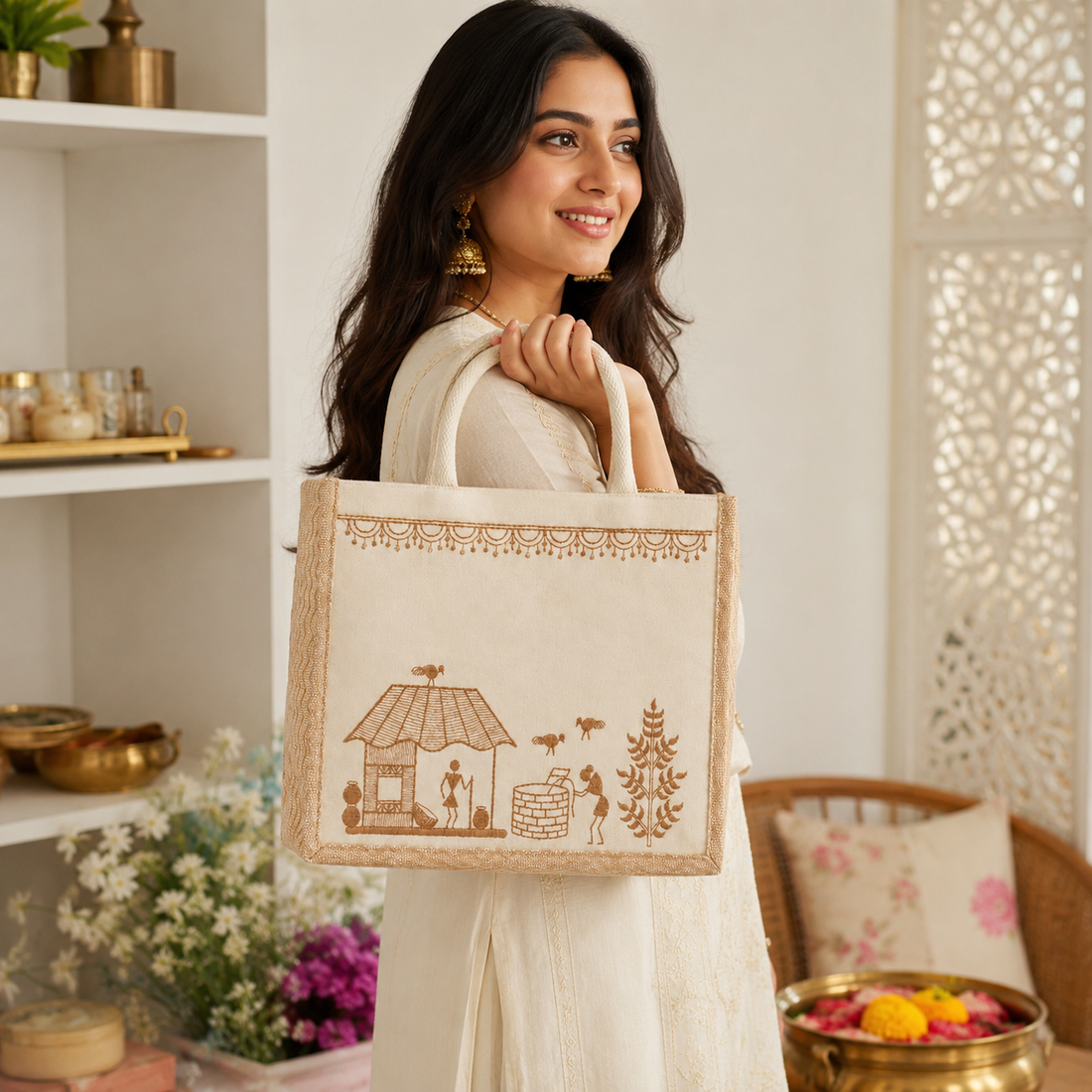 Plain Mitti Ki Kahani Bag