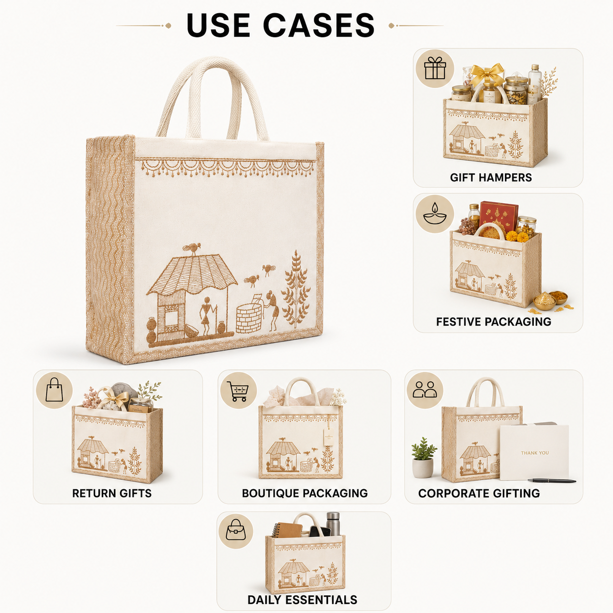 Plain Mitti Ki Kahani Bag