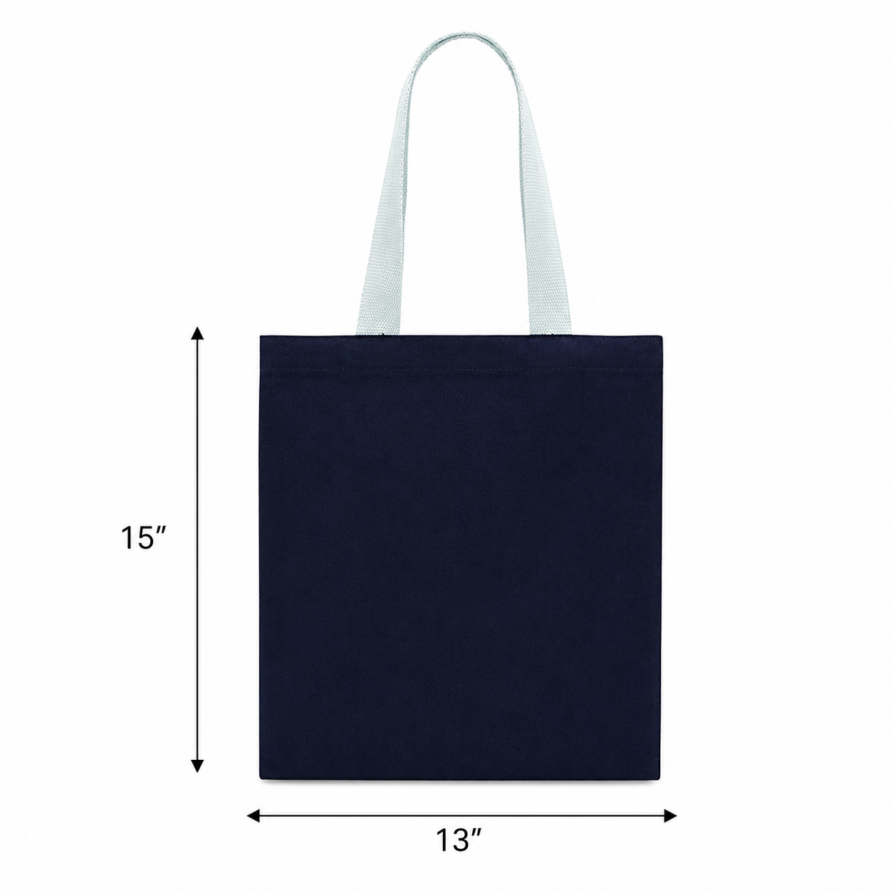 13"x15" Navy Blue Tote Bag