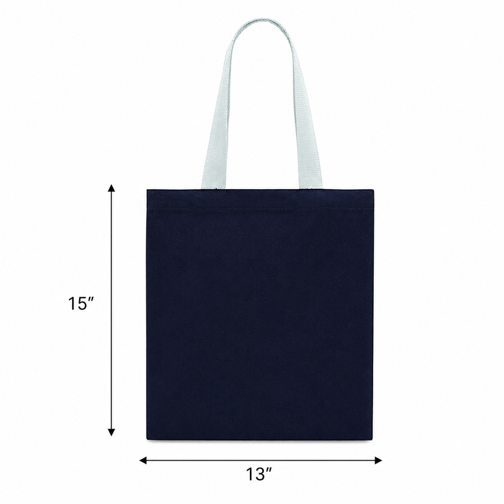 13"x15" Navy Blue Tote Bag