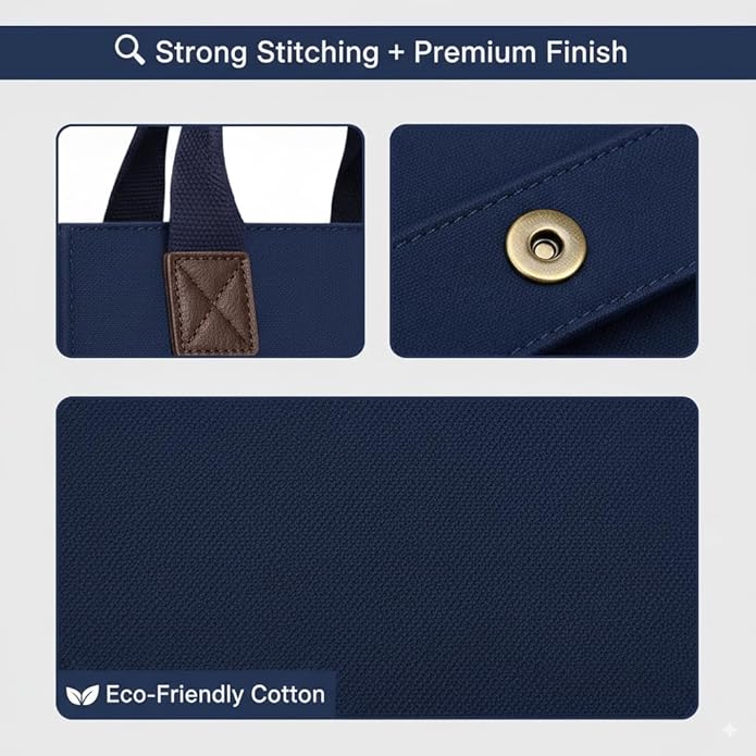 Office Bag for Men and Women - Navy Blue