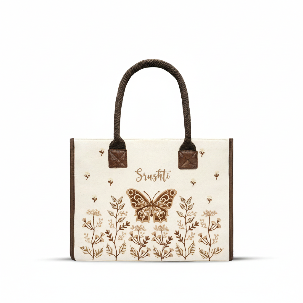 Personalised Butterfly Tote Bag