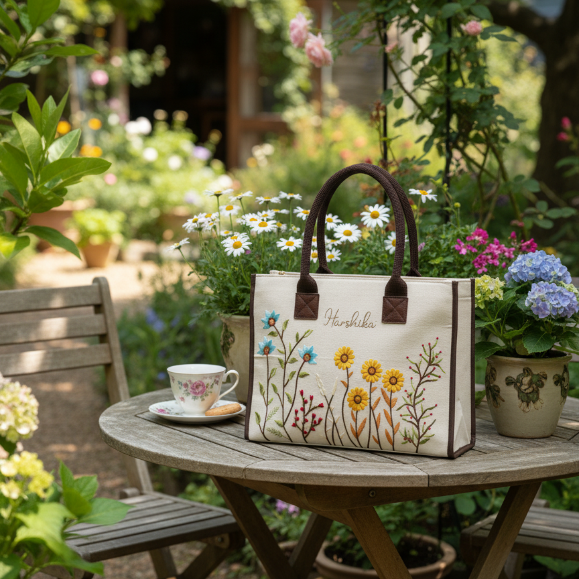 Personalised Sunflower Tote Bag
