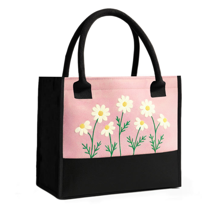 Pink Floral Tote Bag