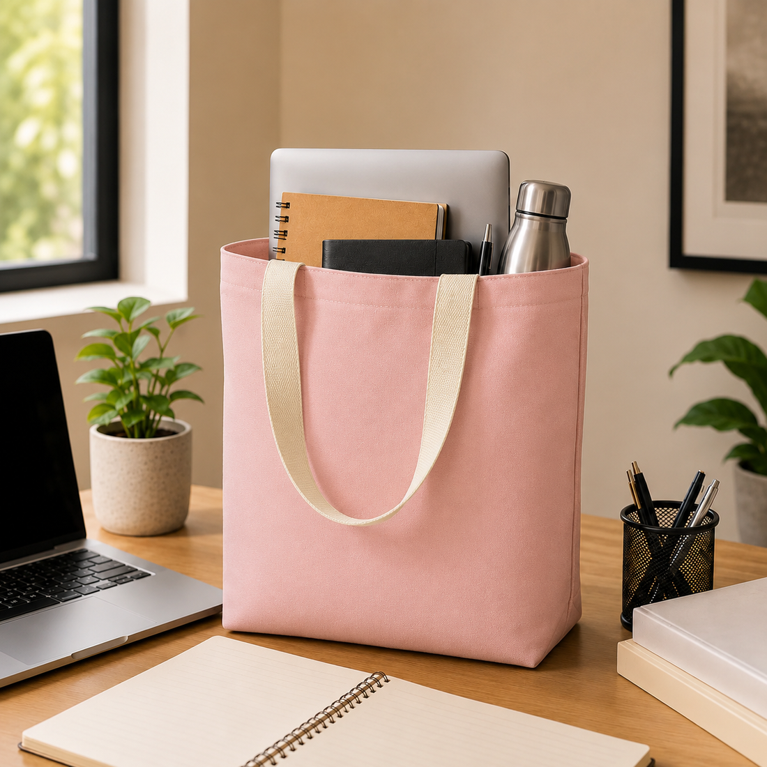 13"x15" Pink Tote Bag