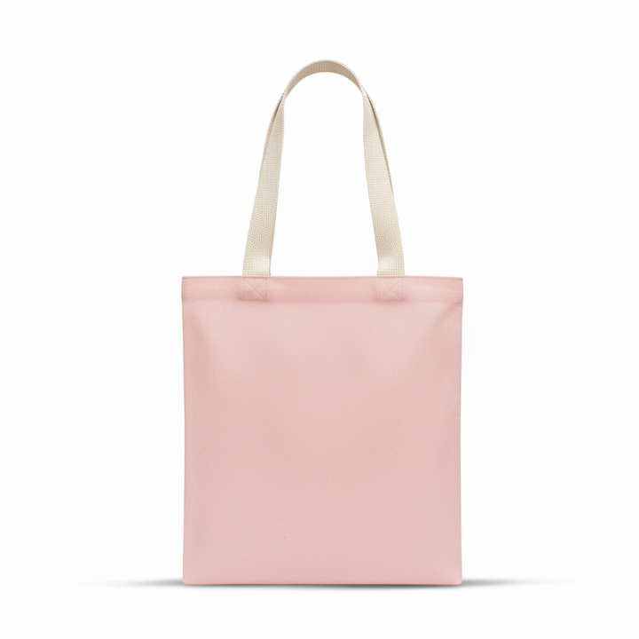 13x15 Inch (10 Pcs) Plain Light Pink and White Tote Bag