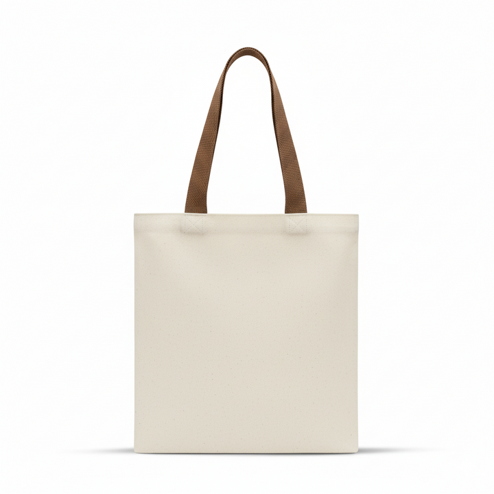 13x15 Inch (10 Pcs) Plain White and Brown Tote Bag