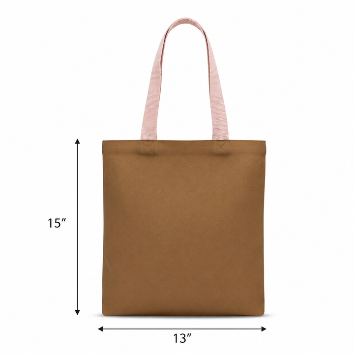 13"x15" Brown Tote Bag