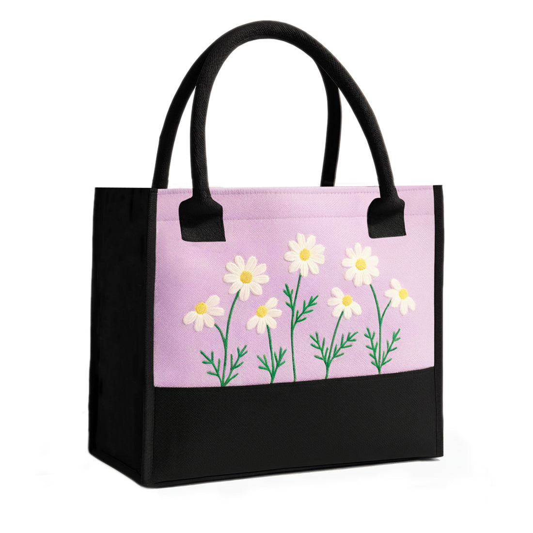 Purple Floral Tote Bag