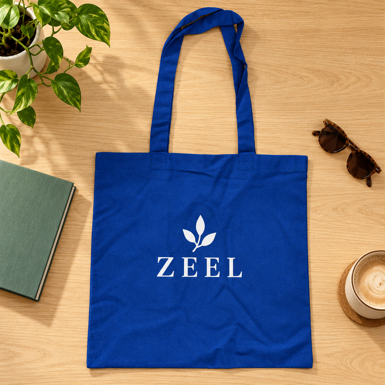 14.5x15.5 Navy Blue Cotton Tote Bag | 150 GSM