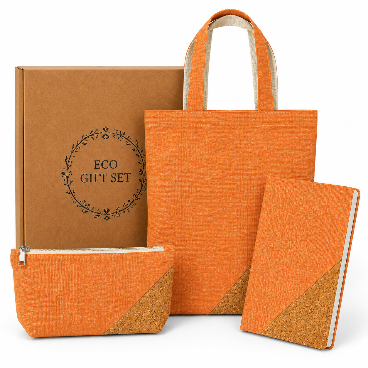 Terracotta & Natural Cork Eco Gift Set