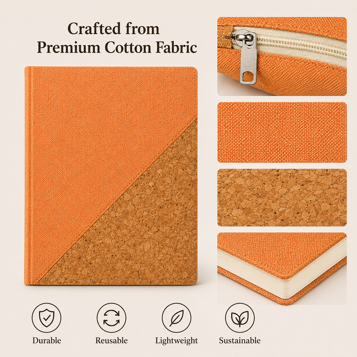 Terracotta & Natural Cork Eco Gift Set