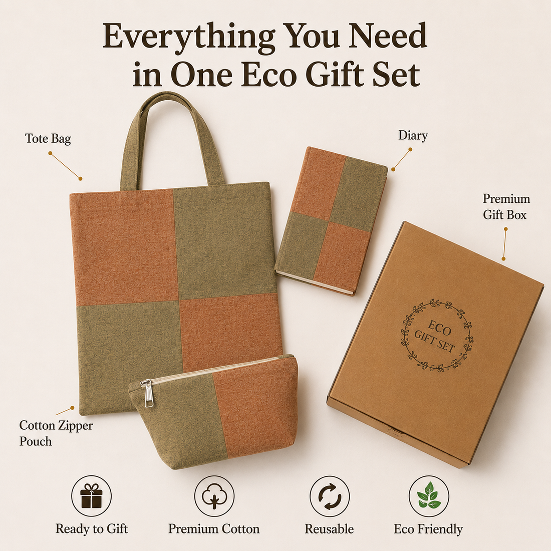 Terracotta & Olive Eco Gift Set