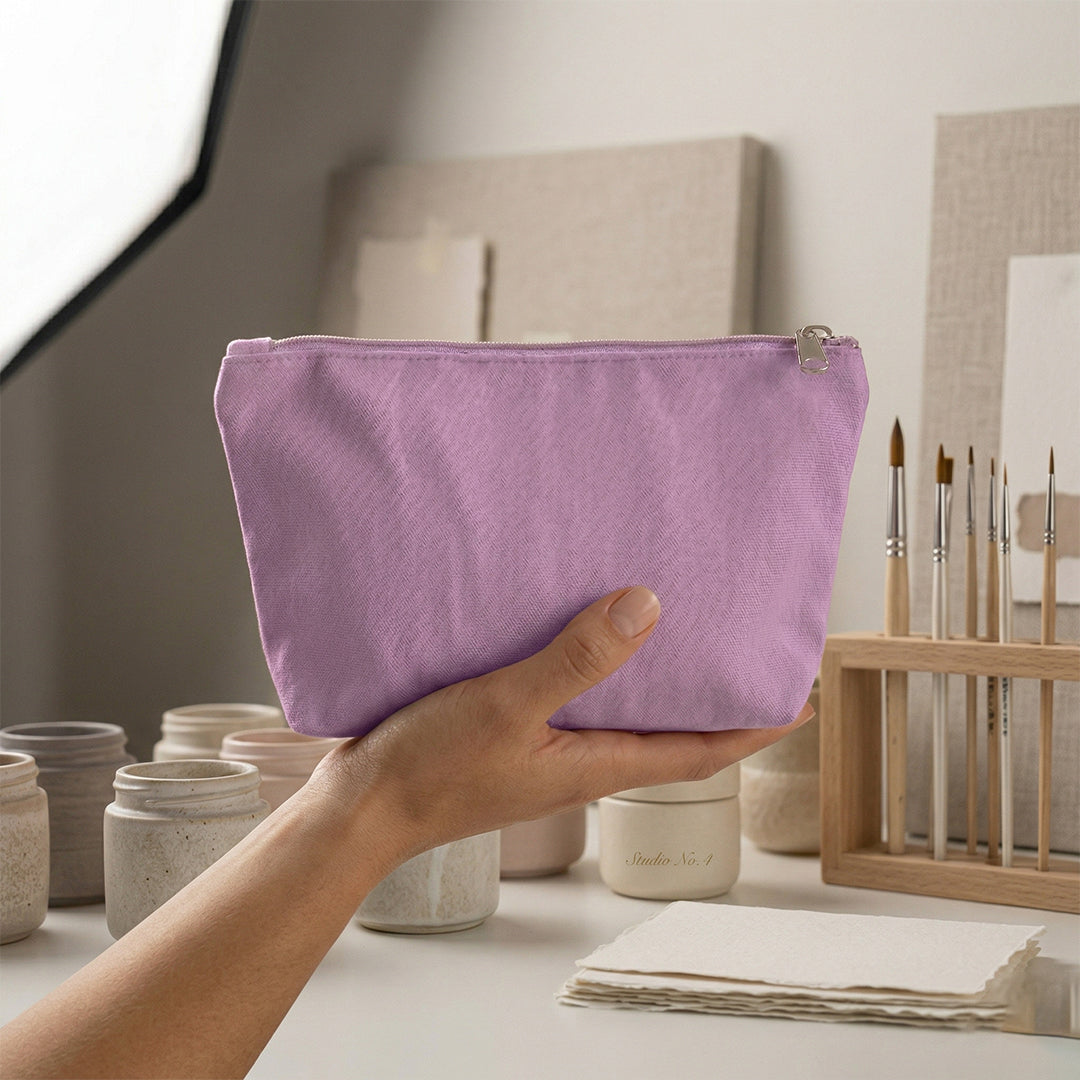 Travel Cotton Zipper Pouch