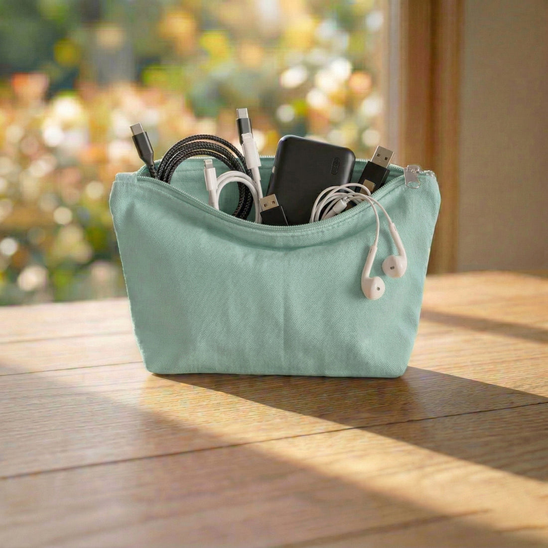 Travel Cotton Zipper Pouch